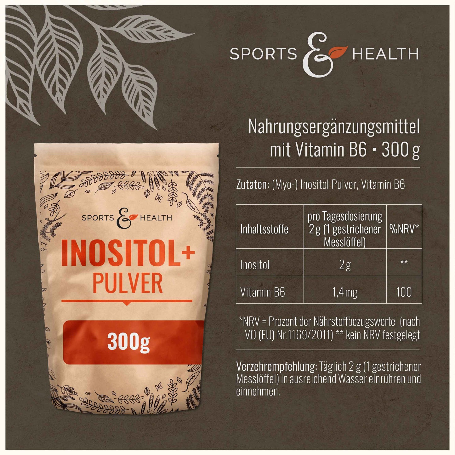 Inositol + Vitamin B6 Pulver